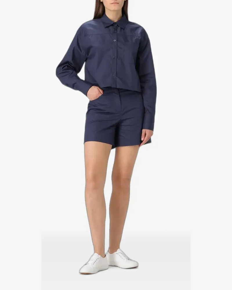 Colmar drop-shoulder cotton shirt - Blau Blau