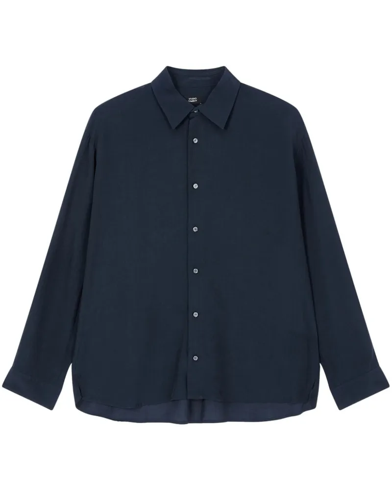 STUDIO TOMBOY Hemd aus Viskose - Blau Blau