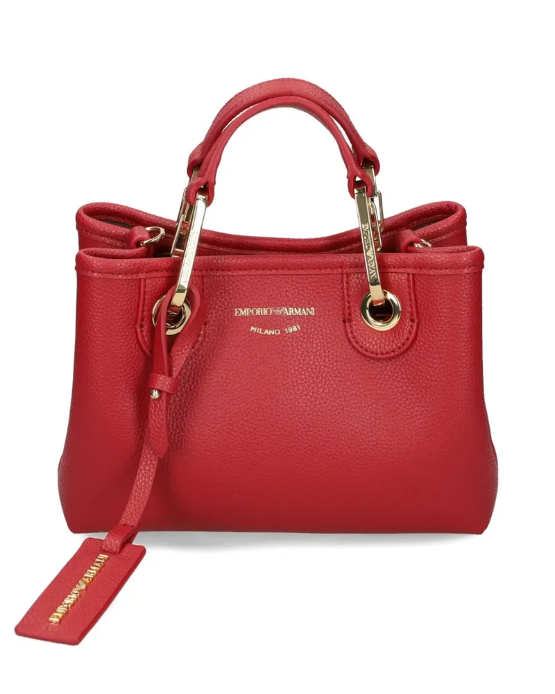 Emporio Armani Kleiner Shopper mit Logo - Rot Rot