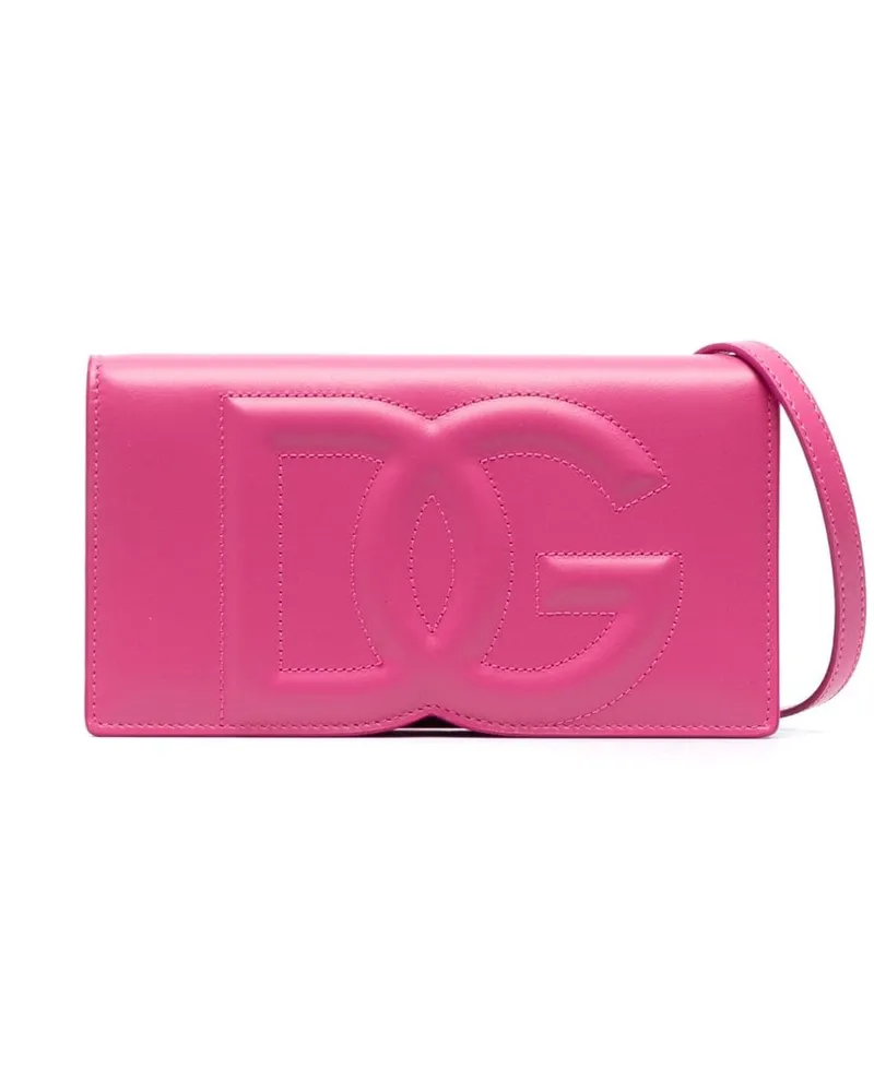 Dolce & Gabbana Handytasche mit DG-Logo - Rosa Rosa
