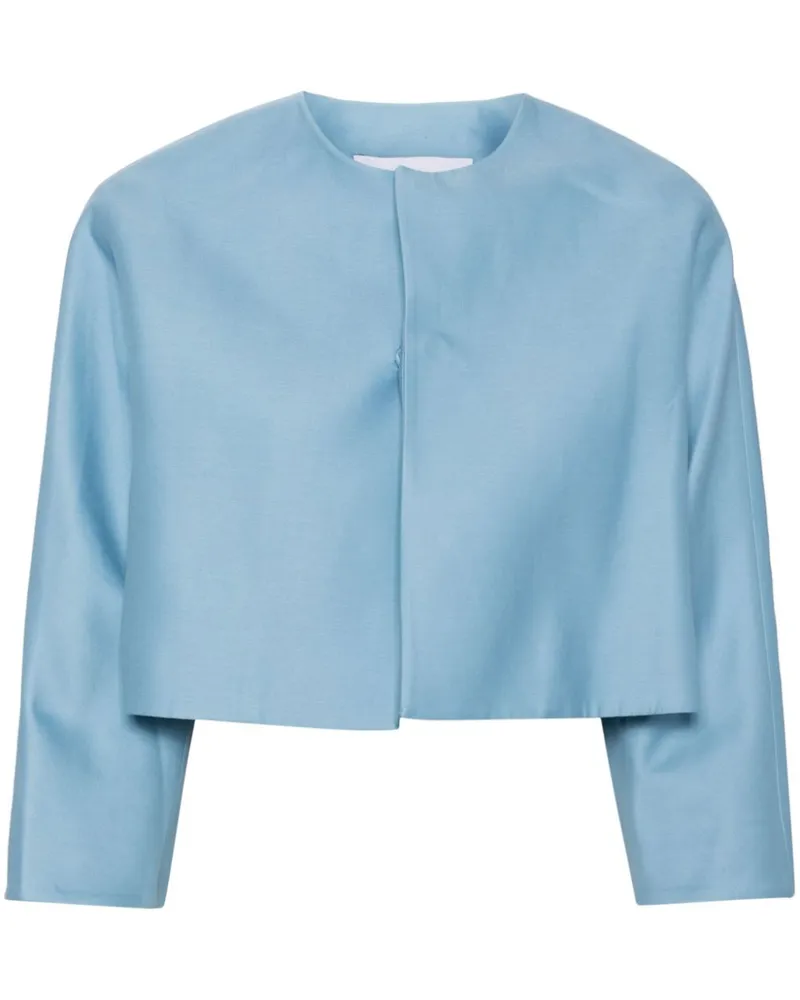 Dice Kayek Cropped-Jacke - Blau Blau