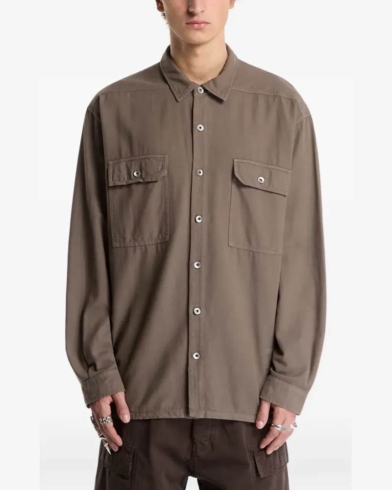 DRKSHDW by Rick Owens Jumbo Outershirt shirt - Braun Braun