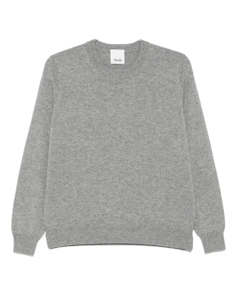 ALLUDE ribbed-trim sweater - Grau Grau