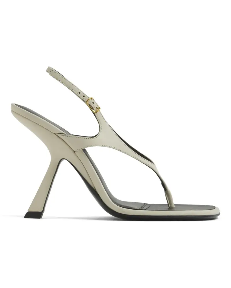 Thierry Mugler square-toe sandals - Nude Nude