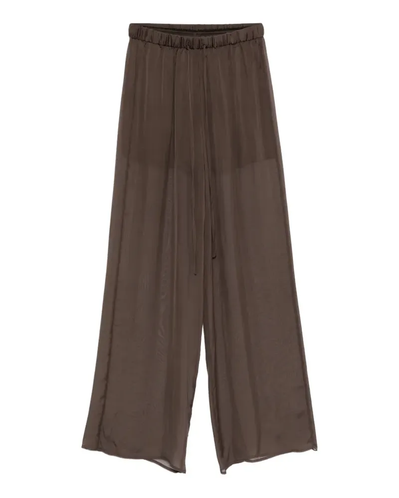 ALYSI Palazzohose mit Kordelzug - Braun Braun