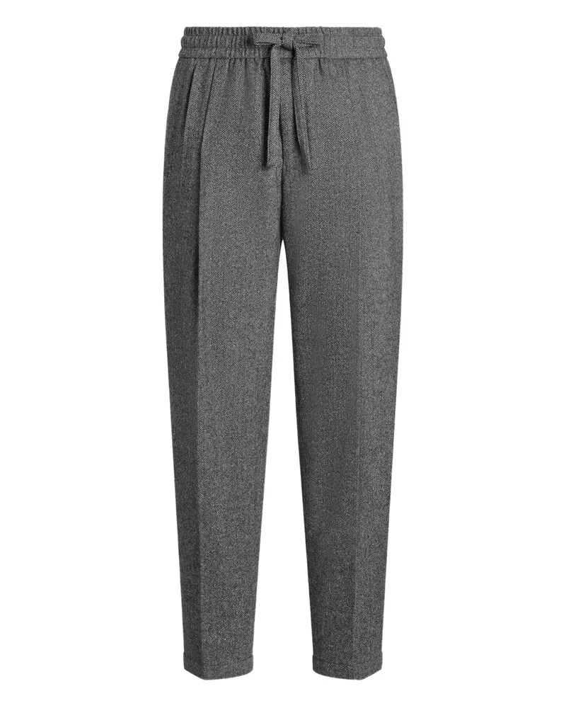 Dolce & Gabbana Bundfaltenhose mit Kordelzug - Grau Grau