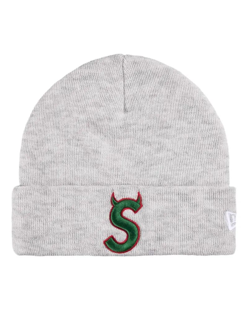 Supreme Being New Era Devil S logo beanie hat - Grau Grau