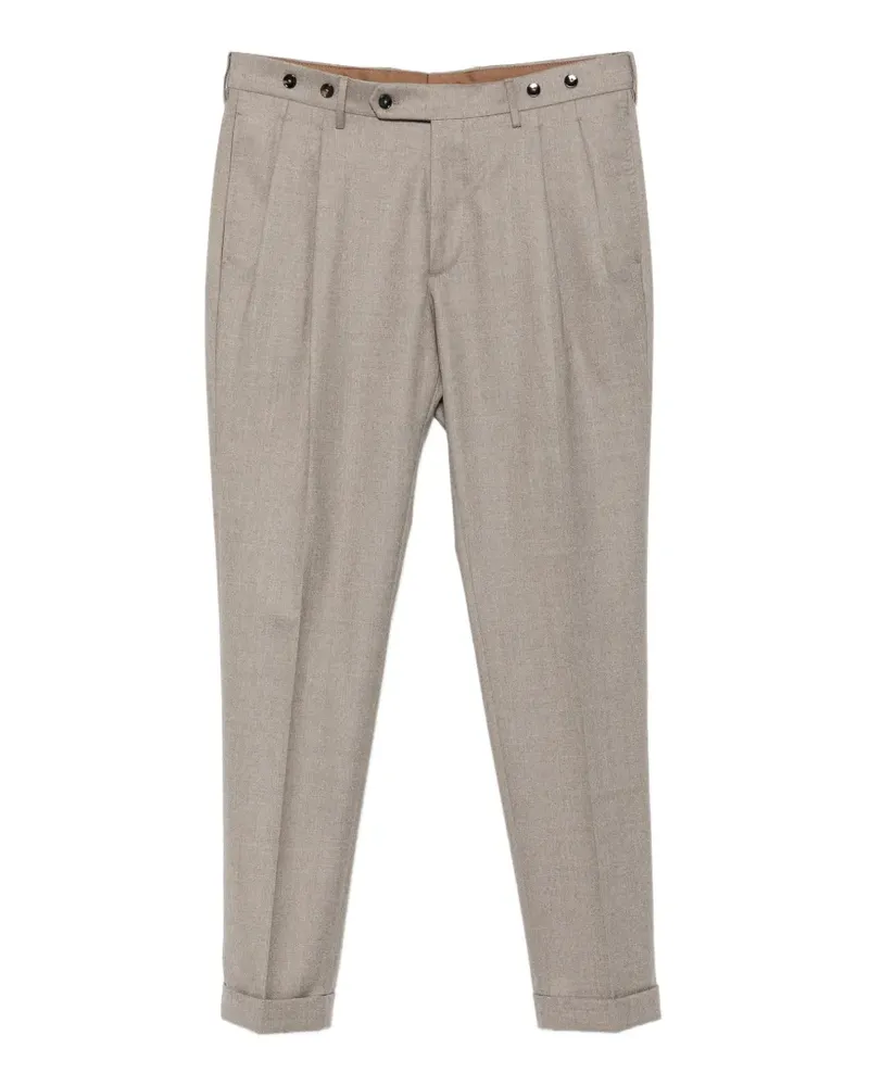 Berwich Hose mit Bundfalten - Nude Nude