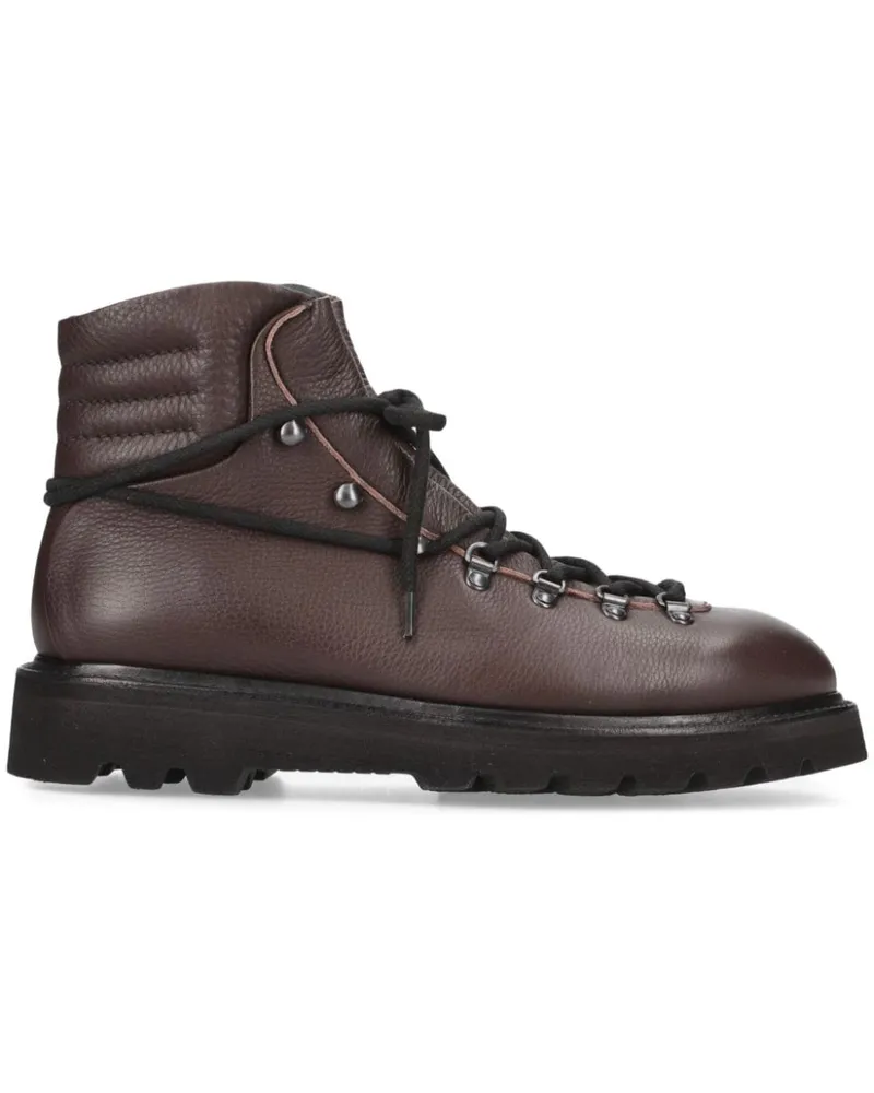 Premiata Knöchelhohe Lederstiefel - Braun Braun