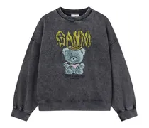 Sweatshirt mit grafischem Print - Grau