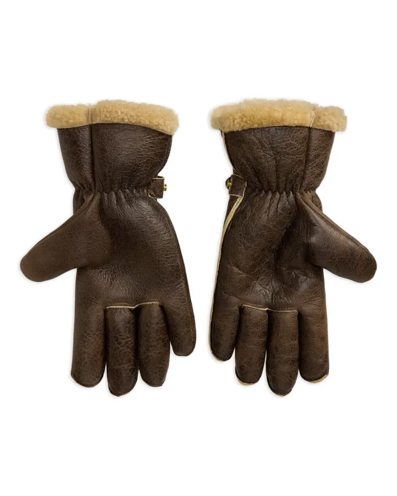 Ralph Lauren Ski-Handschuhe mit Shearling - Braun Braun