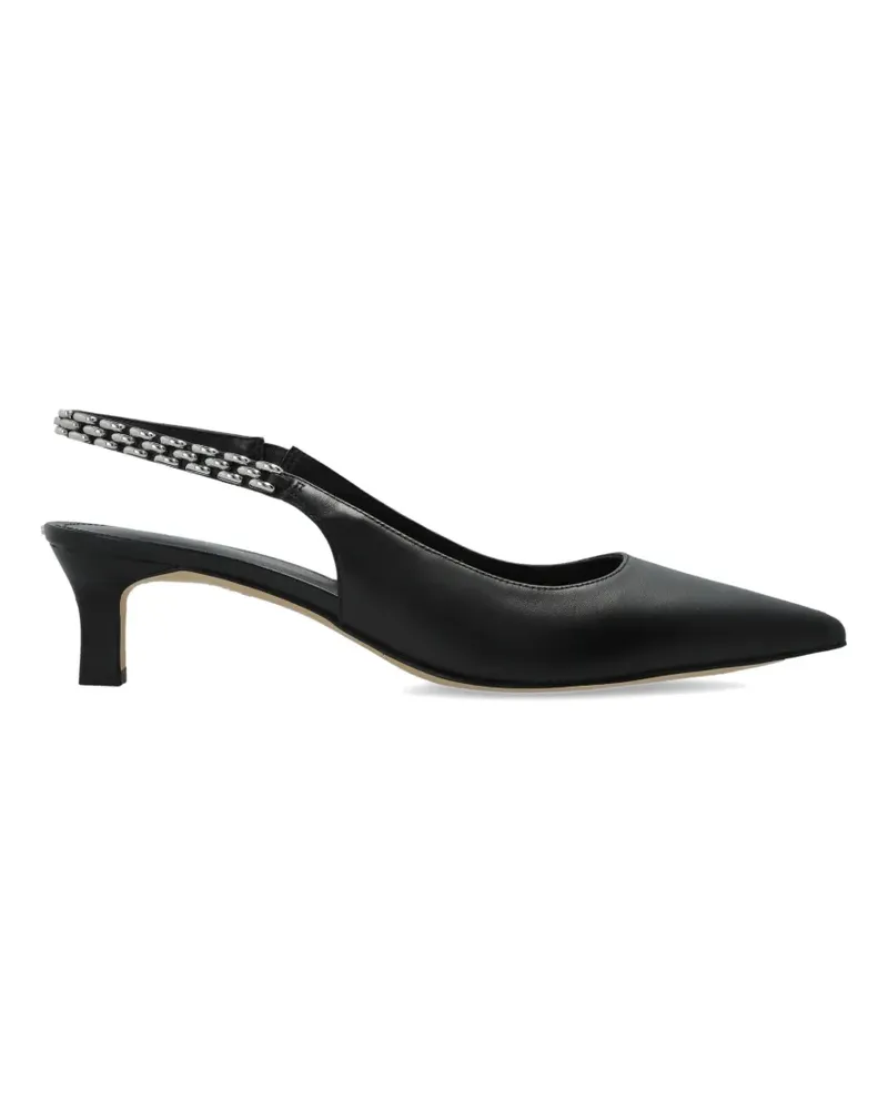 Michael Kors chain-detail pointed leather pumps - Schwarz Schwarz