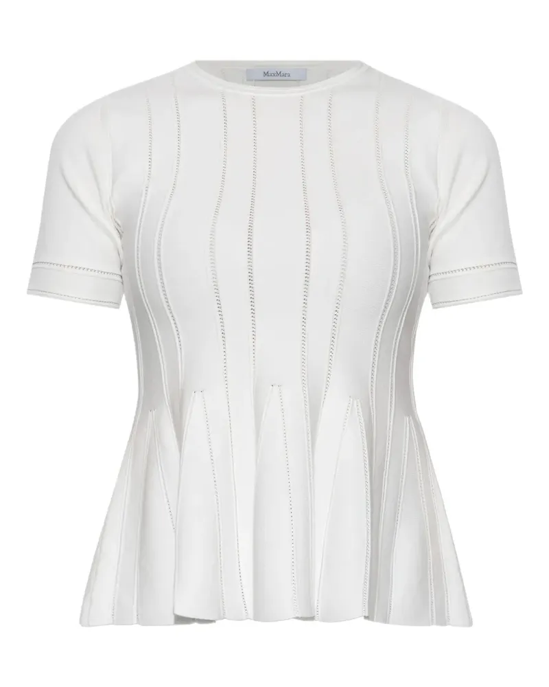 Max Mara Epoche Oberteil - Weiß Weiß