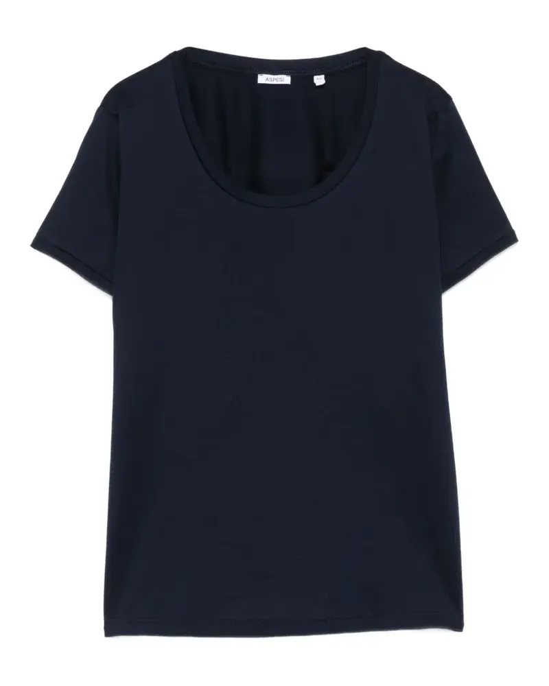 ASPESI scoop-neck T-shirt - Blau Blau
