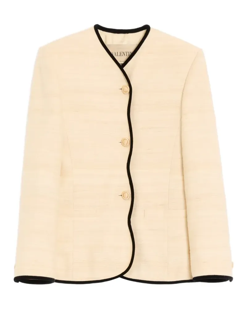 Valentino Garavani Jacke aus Seiden-Canvas - Nude Nude