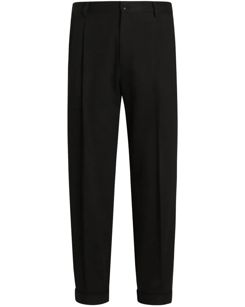 Dolce & Gabbana Hose mit umgeschlagenem Saum - Schwarz Schwarz