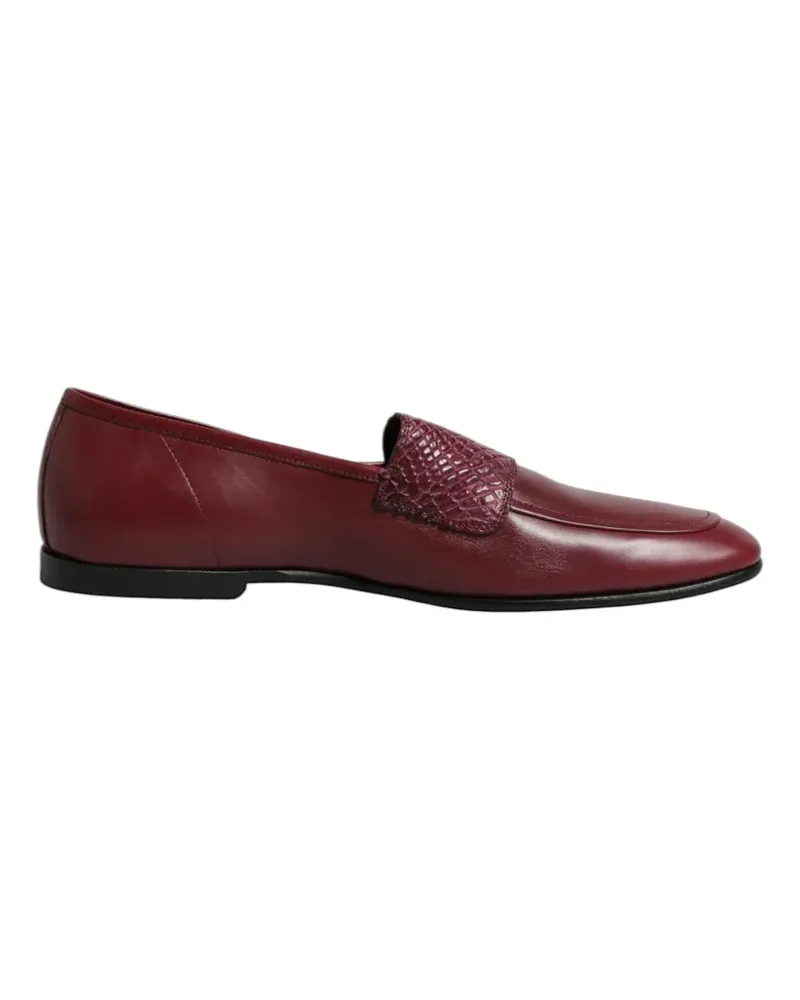 Dolce & Gabbana Loafer mit Reptil-Prägung - Rot Rot