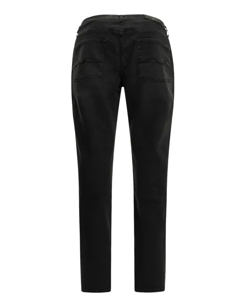 7 for all mankind The Straight Whiskered-Jeans - Schwarz Schwarz