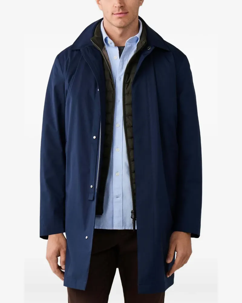 Hackett Sloane Mac Regenmantel - Blau Blau