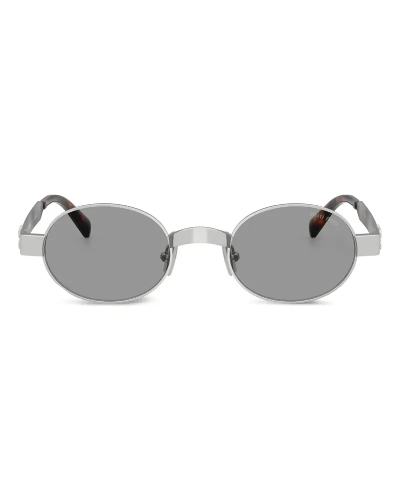 Miu Miu oval-frame sunglasses - Silber Silber