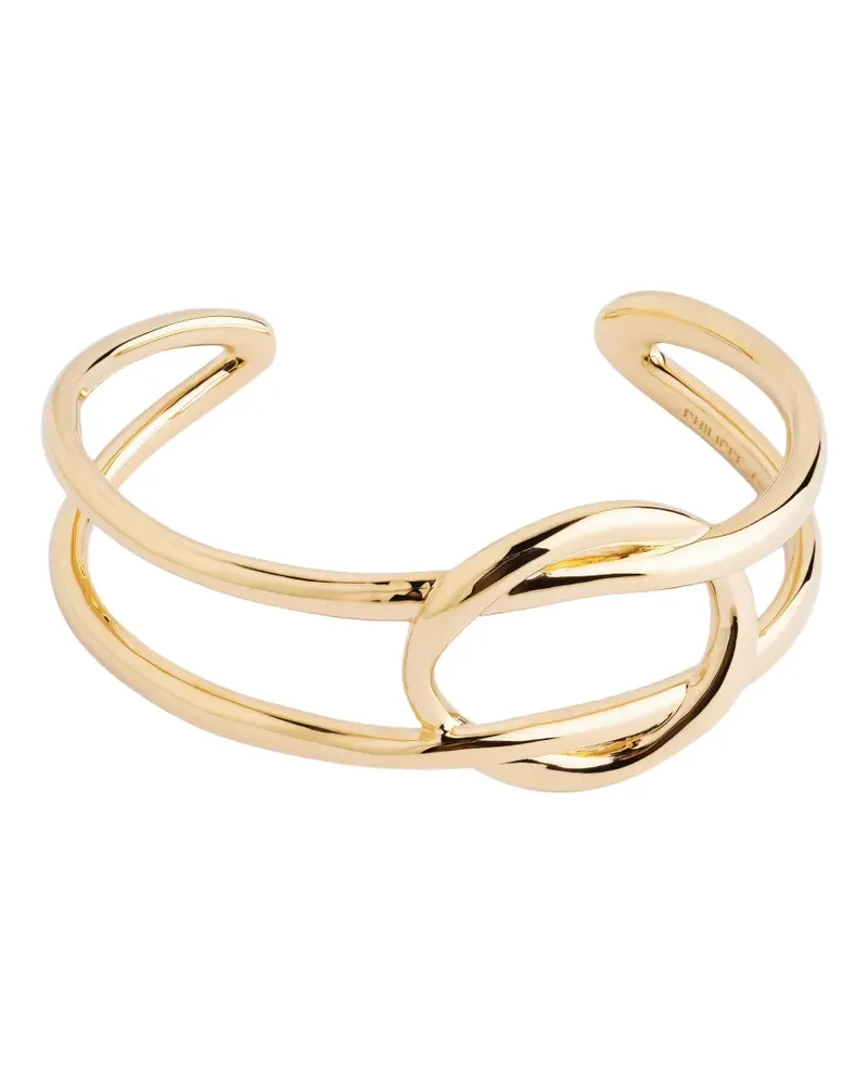 Philippe Audibert Elina knot-detail bracelet - Gold Gold