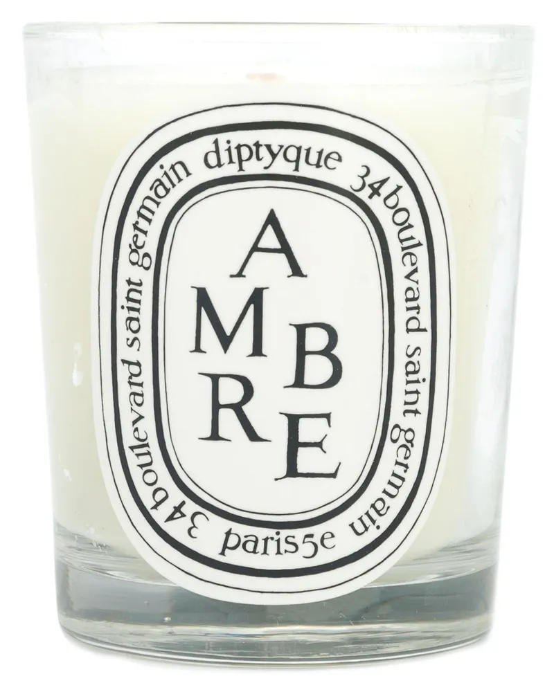 Diptyque Ambre 190' Kerze Weiß