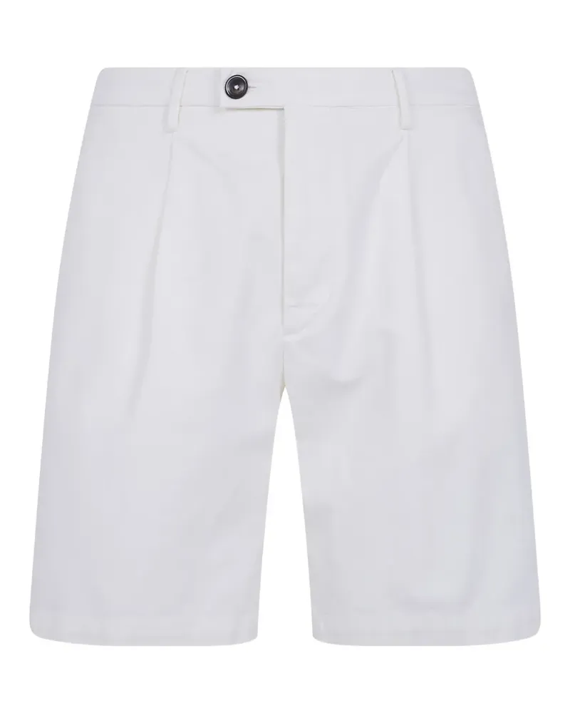 MICHAEL COAL Harry pleated shorts - Weiß Weiß