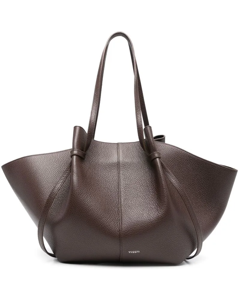 YUZEFI Große Mochi Schultertasche - Braun Braun