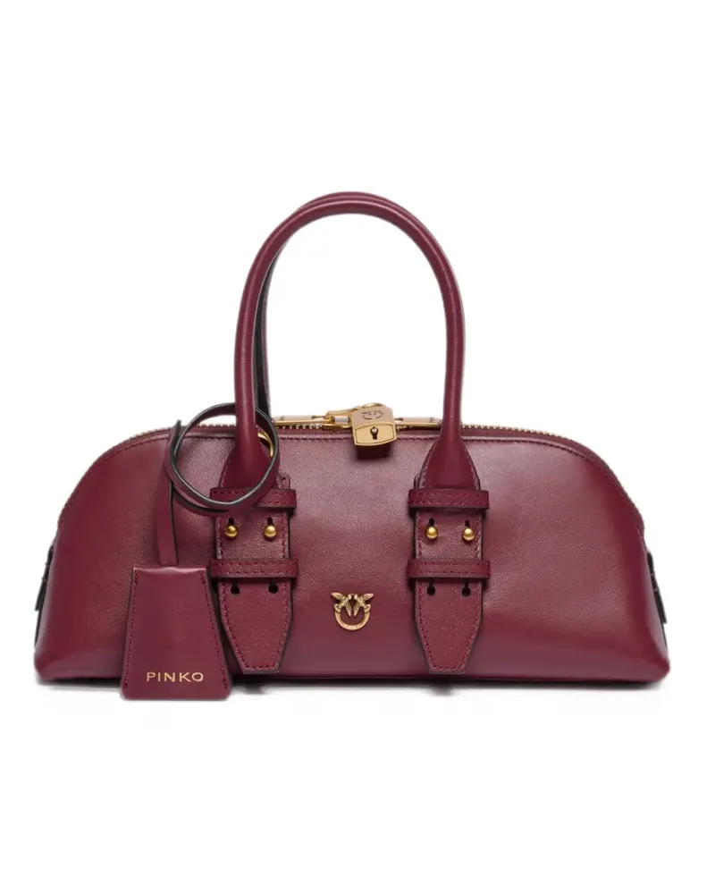 Pinko Kleine Escape Tasche aus Leder - Rot Rot