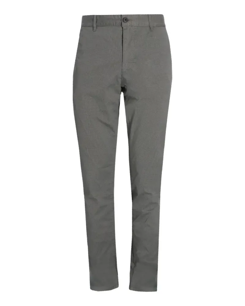 HUGO BOSS logo-patch chino trousers - Grau Grau