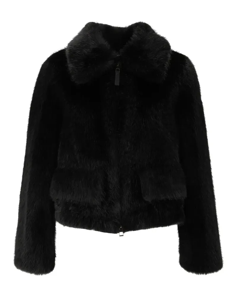 Bully Jacke aus Faux Fur - Schwarz Schwarz