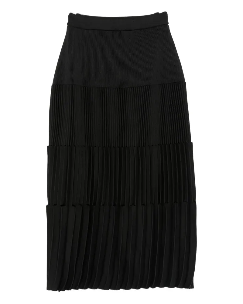 CFCL pleated midi skirt - Schwarz Schwarz