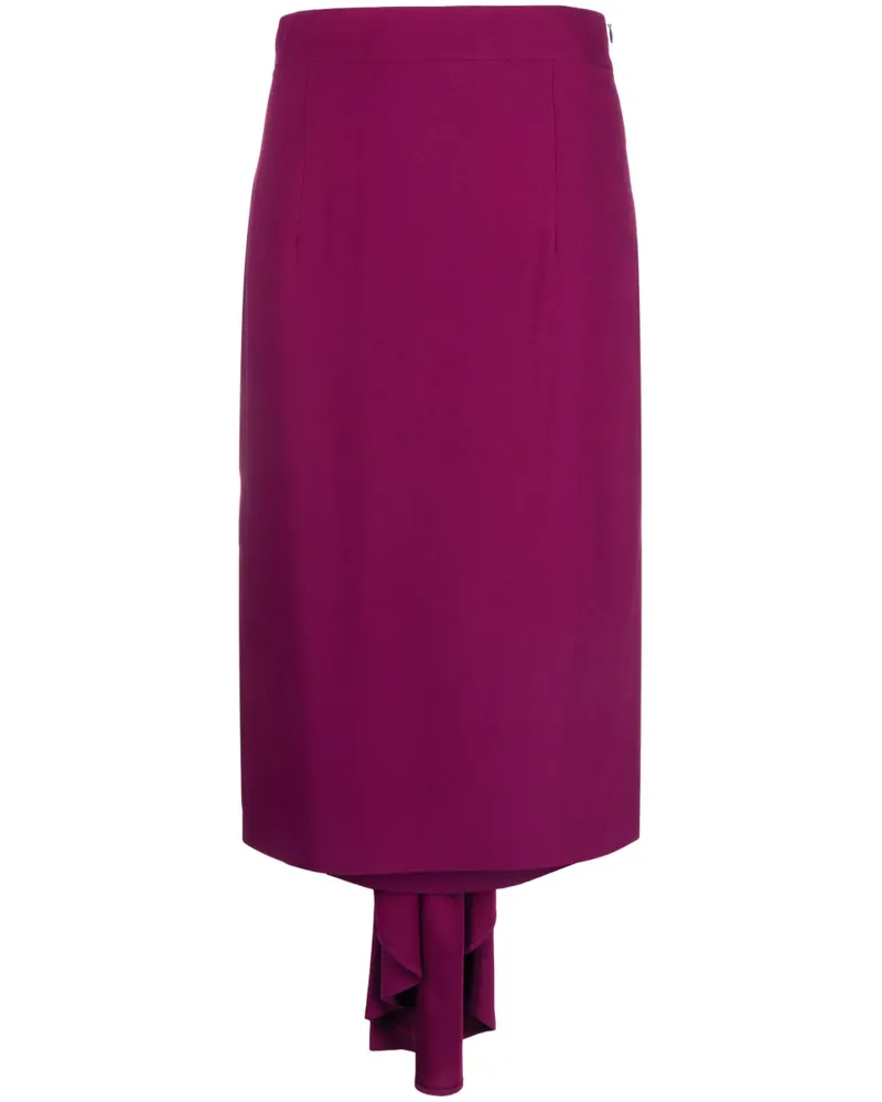 Moschino Asymmetrischer Midirock - Rosa Rosa