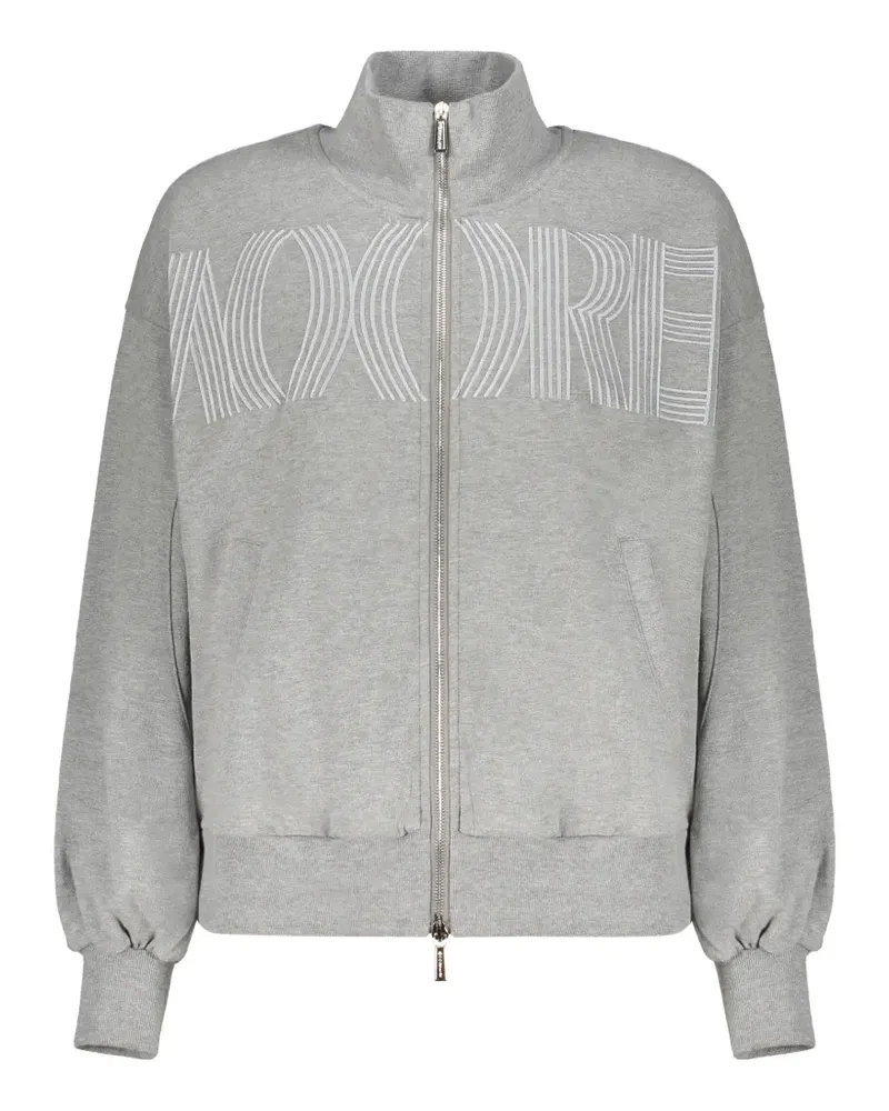 MOORER high-neck zip-up sweater - Grau Grau