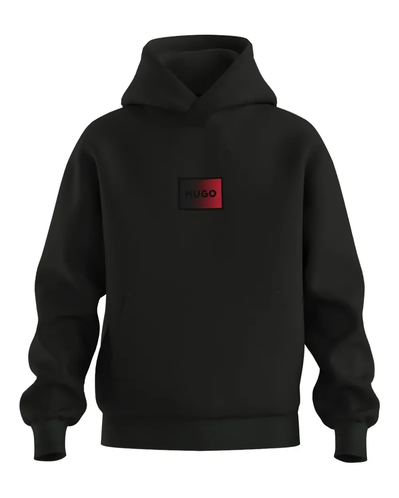 HUGO BOSS Hoodie mit Logo - Schwarz Schwarz