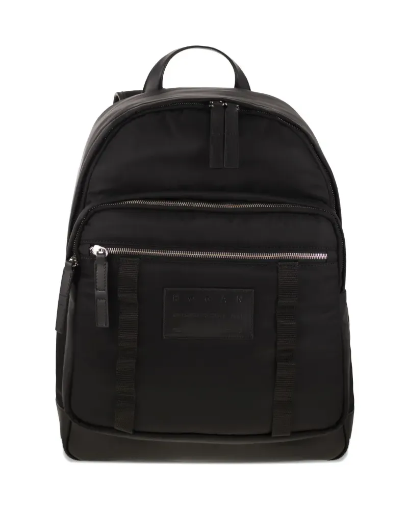 Hogan Rucksack mit Logo-Patch - Schwarz Schwarz