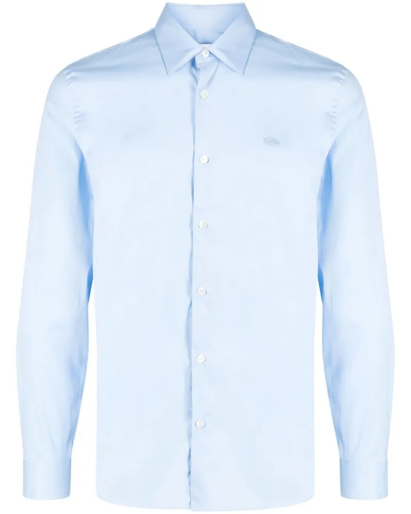 Lacoste Hemd mit Logo-Patch - Blau Blau