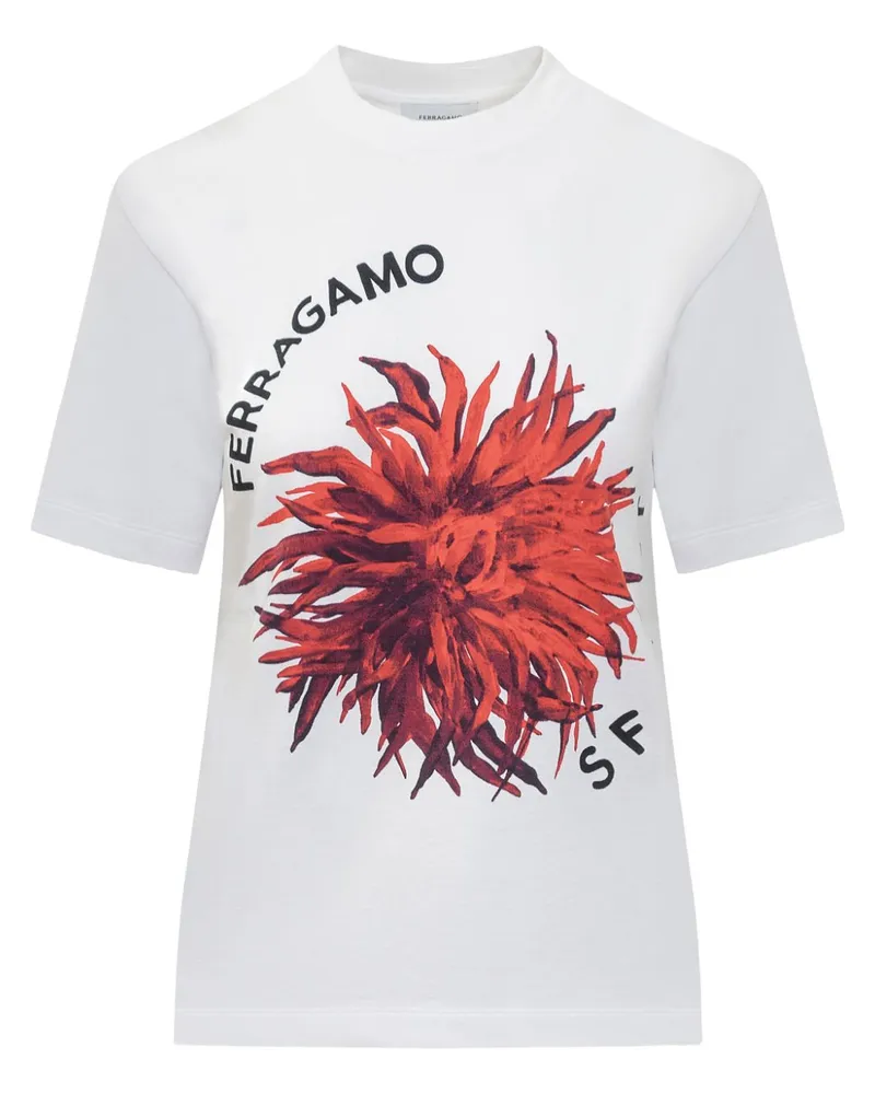 Ferragamo Klassisches T-Shirt - Weiß Weiß