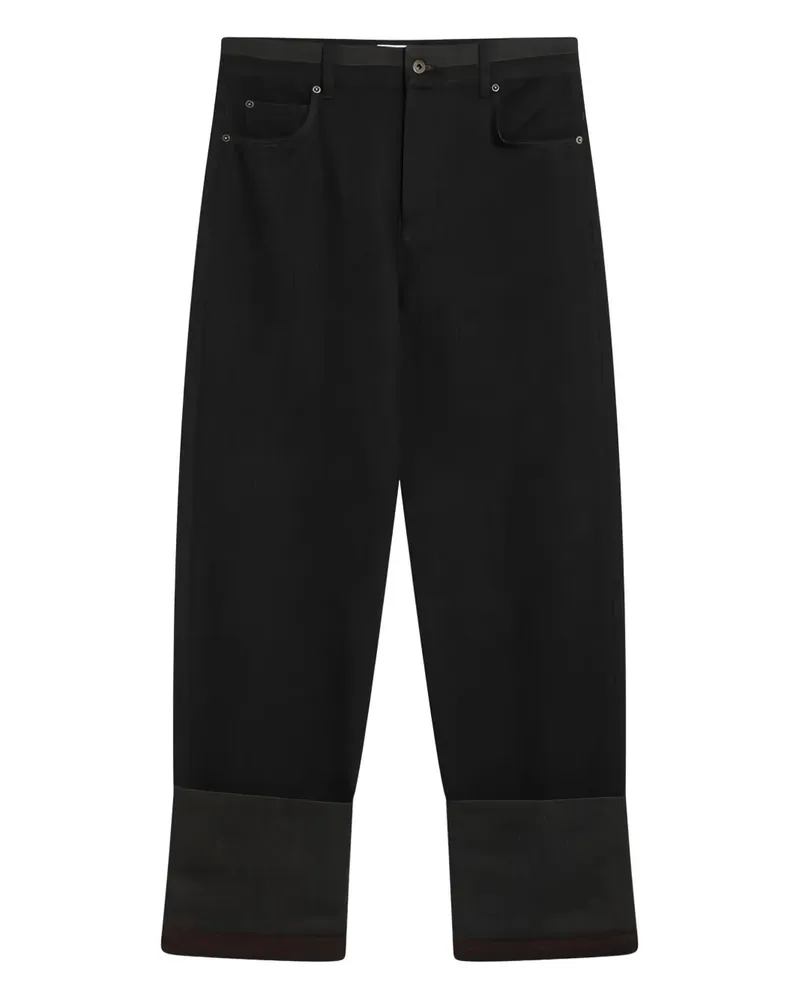 Loewe Jeans mit Umschlag - Schwarz Schwarz