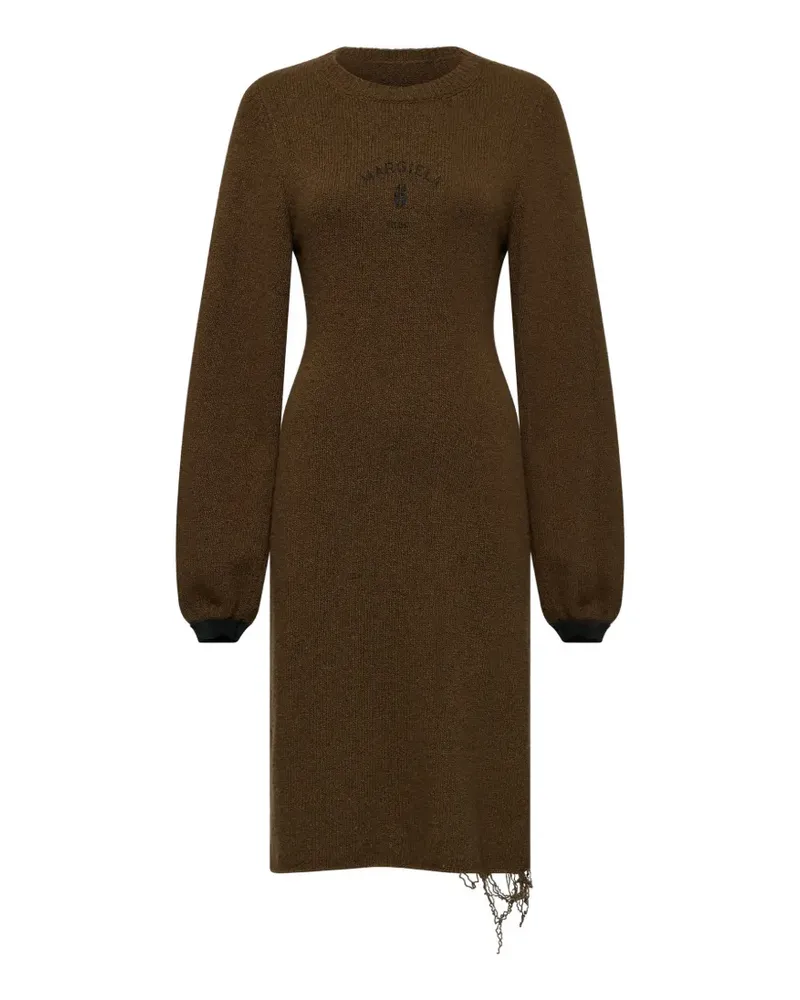 Maison Margiela Gestricktes Midikleid - Braun Braun