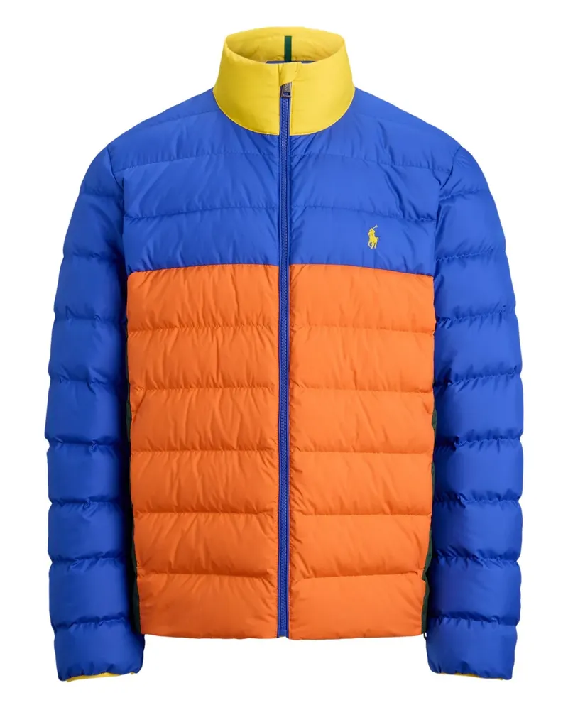 Ralph Lauren Gesteppte Jacke in Colour-Block-Optik - Blau Blau