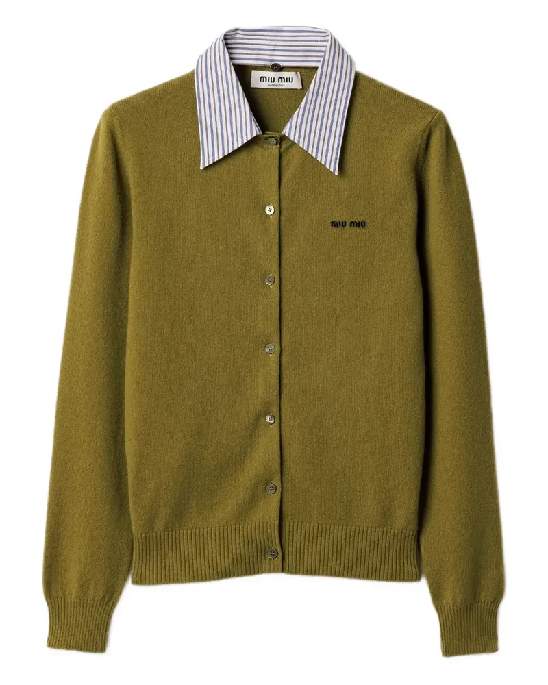 Miu Miu Cardigan aus Kaschmir - Grün Grün