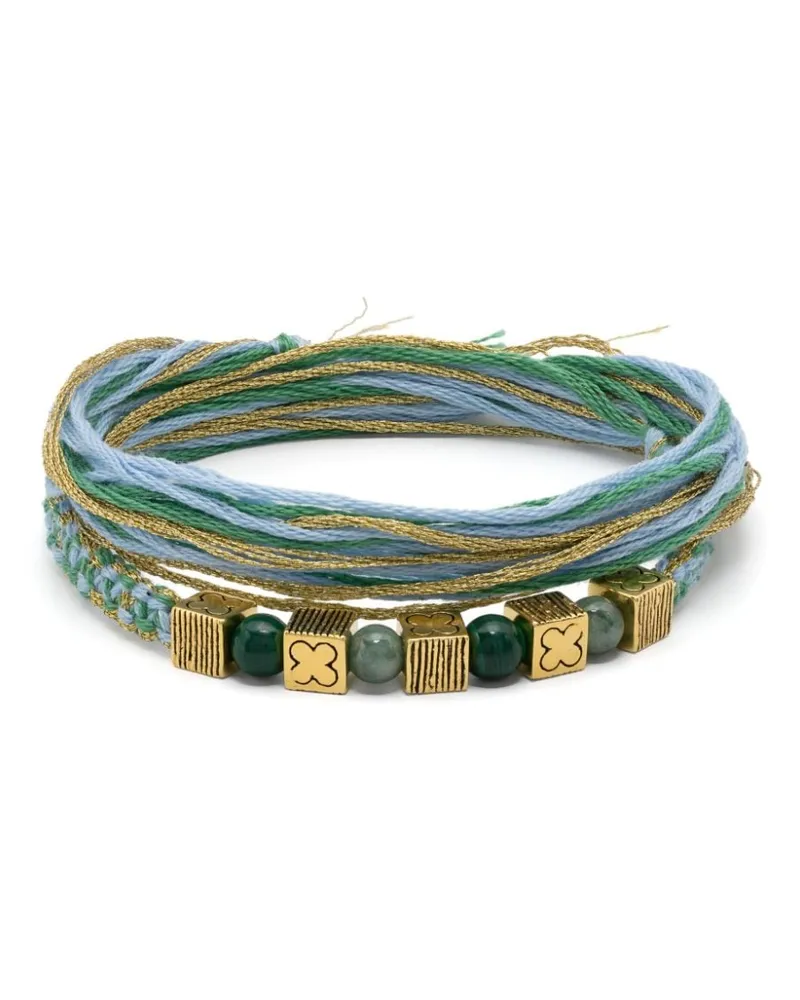 Aurélie Bidermann Honolulu braided bracelet Gold