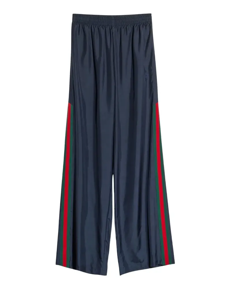 Gucci Hose mit Webstreifen - Blau Blau