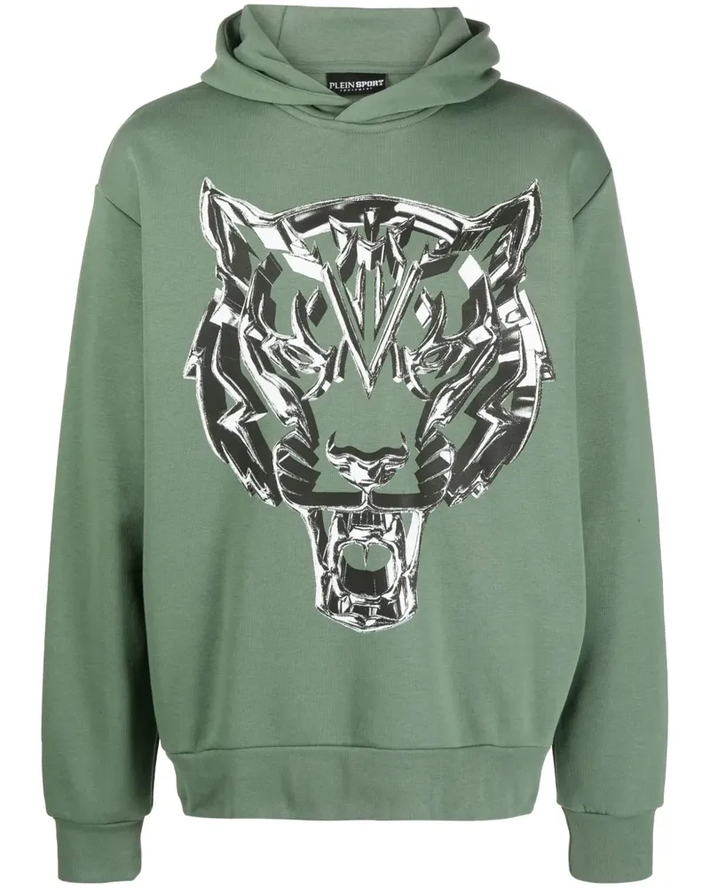 Philipp Plein Chrome Tiger Sweatshirt - Grün Grün