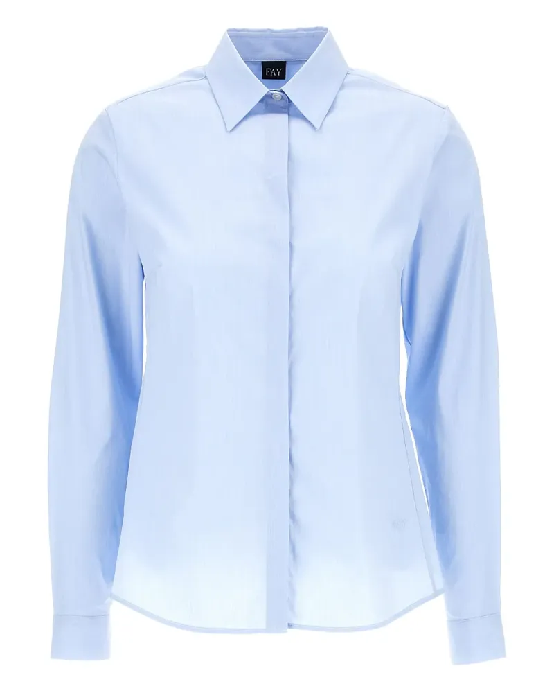 Fay Hemd mit Knöpfen - Blau Blau