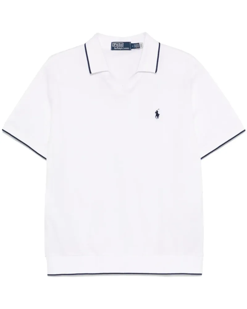 Ralph Lauren T-Shirt mit Polo Pony-Stickerei - Weiß Weiß
