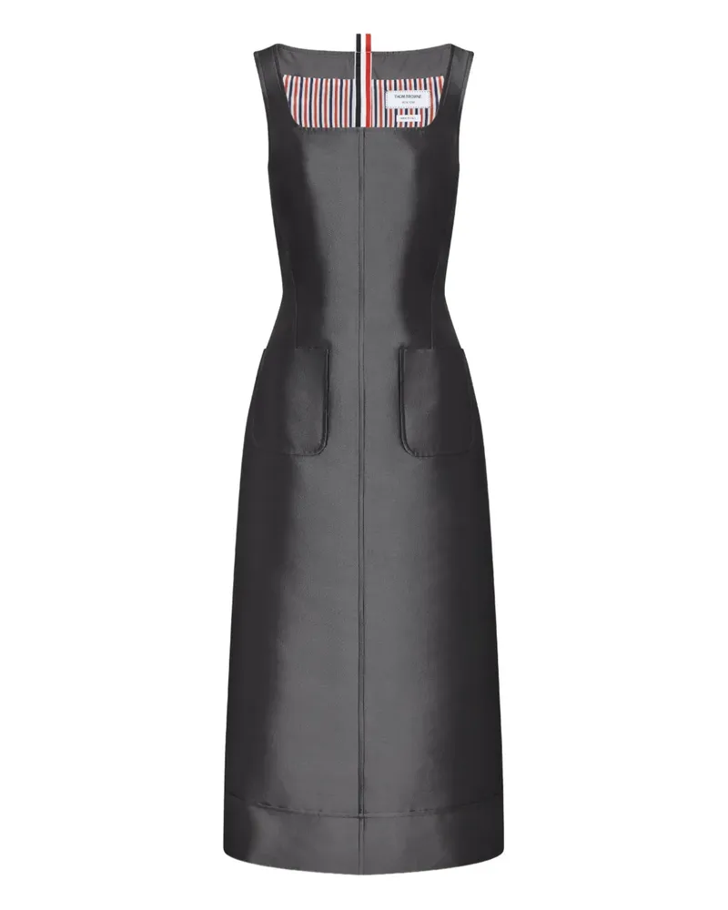 Thom Browne Kleid mit eckiger Tasche - Grau Grau