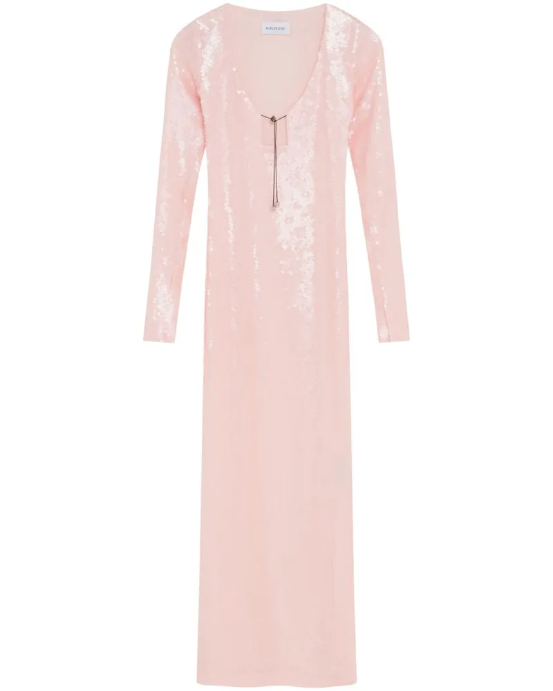 16ARLINGTON Maxikleid mit Pailletten Rosa