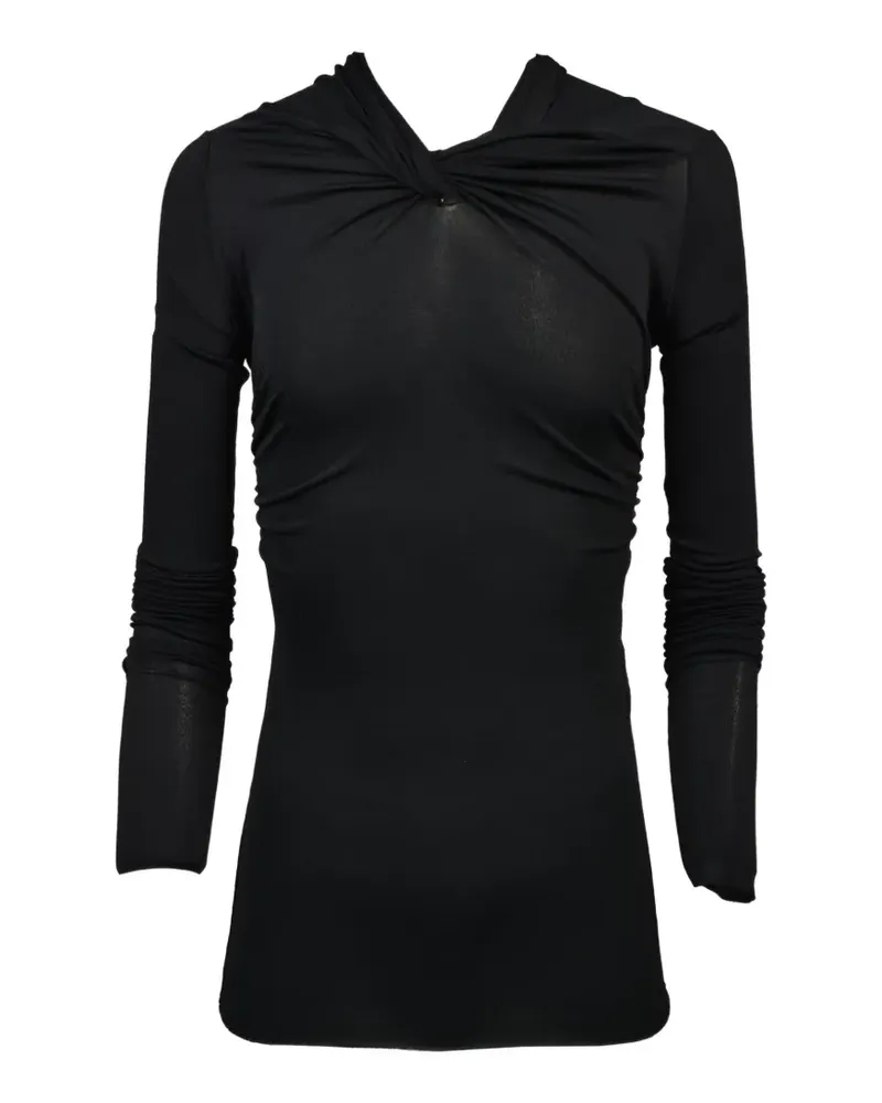 Rick Owens Lilies Kairo twisted top - Schwarz Schwarz